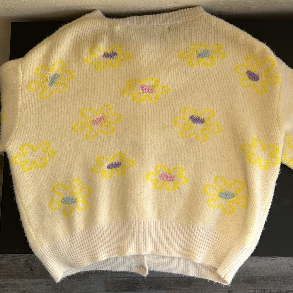 Zara Colorful Floral Embroidered Cardigan - Picture 5 of 11